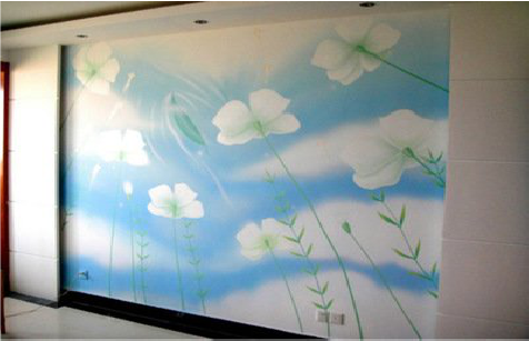 娄底画墙绘怎么画好白云的蓬松感？