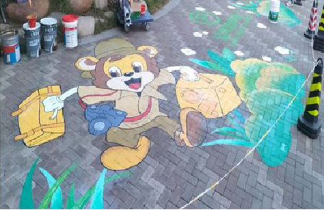 娄底夏季画地面彩绘会遇到的问题