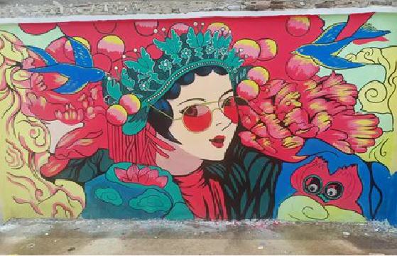 娄底墙体彩绘-网红墙