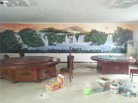 娄底墙绘-写实风景