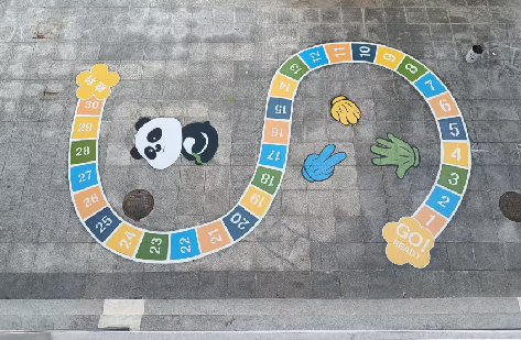 娄底地面游戏彩绘