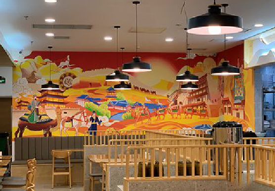 娄底商业空间彩绘介绍。