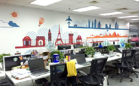 娄底教你设计办公室墙绘的方法。