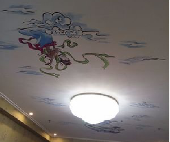 娄底如何快速绘制天花板上的手绘墙？