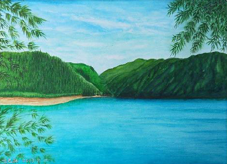 娄底在墙绘中，如何绘画绿水青山？